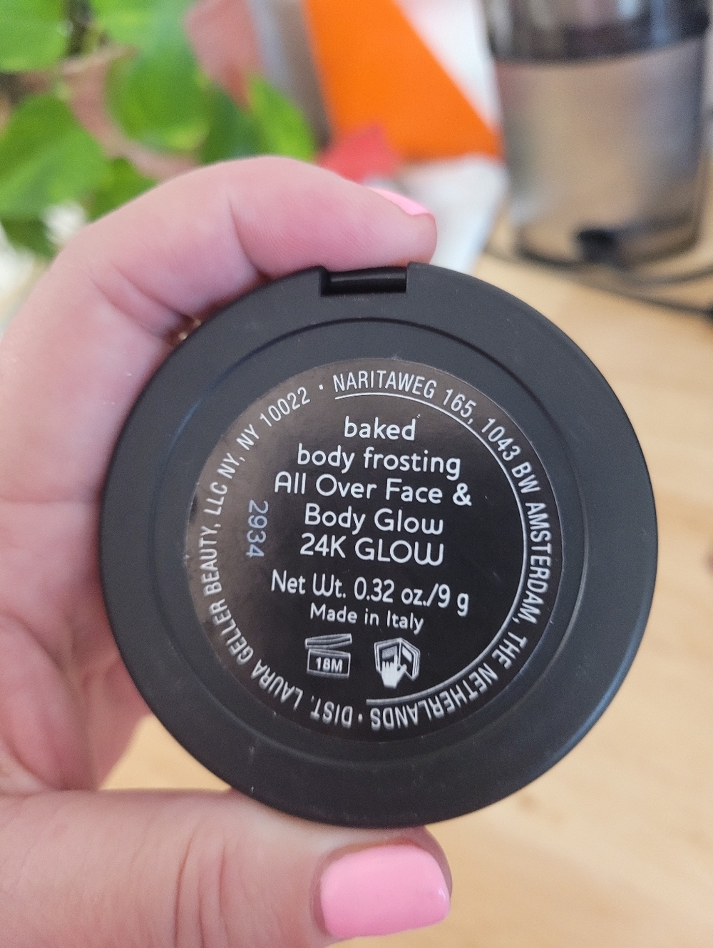 Laura Geller Baked Body Frosting Face & Body Baked Lip Stick Uptown Rose Pink - Picture 2 of 3